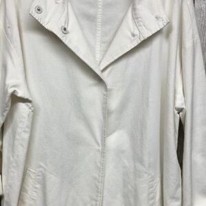 Eileen Fisher Cream Trench Coat